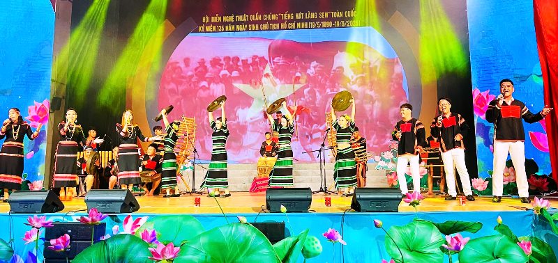 Đắk Lắk đạt thành tích cao tại Hội diễn nghệ thuật quần chúng "Tiếng hát Làng Sen" 